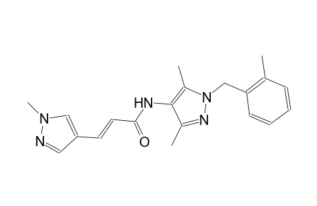 (2E)-N-[3,5-dimethyl-1-(2-methylbenzyl)-1H-pyrazol-4-yl]-3-(1-methyl-1H-pyrazol-4-yl)-2-propenamide