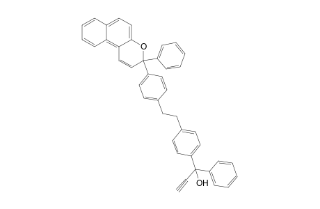 4'-[3-Phenyl-3H-naphtho[2,1-b]pyran-3-yl]-4"-(1-hydroxy-1-phenylprop-2-yn-1-yl)-1,2-diphenylethane