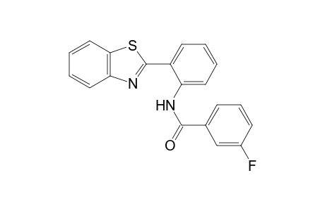 Benzamide, N-[2-(1,3-benzothiazol-2-yl)phenyl]-3-fluoro-