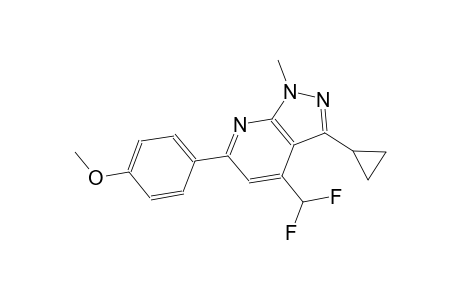3-cyclopropyl-4-(difluoromethyl)-6-(4-methoxyphenyl)-1-methyl-1H-pyrazolo[3,4-b]pyridine