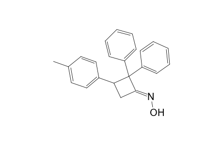 (1E)-3-(4-Methylphenyl)-2,2-diphenylcyclobutanone oxime