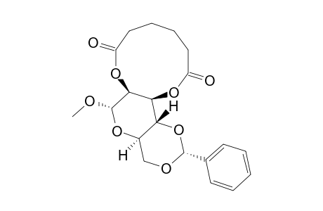METHYL-4,6-O-BENZYLIDENE-2,3-DEOXY-ALPHA-D-MANNOPYRANOSIDE-2,3-DIYL-HEXANEDIOATE