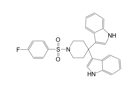 1H-indole, 3-[1-[(4-fluorophenyl)sulfonyl]-4-(1H-indol-3-yl)-4-piperidinyl]-