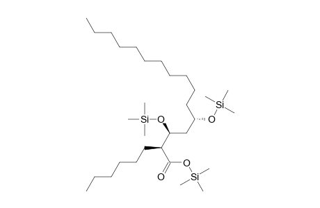 Hexadecanoic acid, 2-hexyl-3,5-bis[(trimethylsilyl)oxy]-, trimethylsilyl ester, [2S-(2R*,3R*,5R*)]-