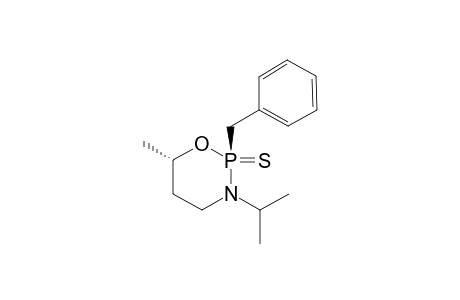 trans-(S)-(2u,6l)-6-Methyl-3-(1-methylethyl)-2-(phenylmethyl)-1,3,2-oxazaphosphorinane-2-sulfide