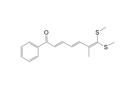 7,7-Bis(methylthio)-6-methyl-1-phenyl-2,4,6-heptatriien-1-one