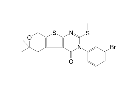 3-(3-bromophenyl)-6,6-dimethyl-2-(methylsulfanyl)-3,5,6,8-tetrahydro-4H-pyrano[4',3':4,5]thieno[2,3-d]pyrimidin-4-one