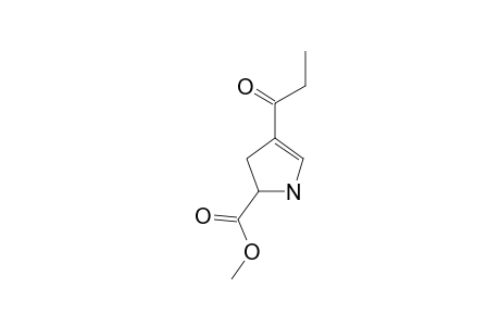 METHYL-4-PROPIONYL-2,3-DIHYDRO-1H-PYRROLE-2-CARBOXYLATE
