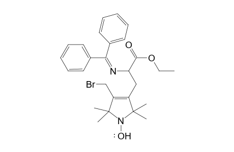 3-(Bromomethyl)-4-[2-(diphenylmethyleneamino)-2-(ethoxycarbonyl)ethyl]-2,2,5,5-tetramethyl-1-oxyl-dihydropyrrole