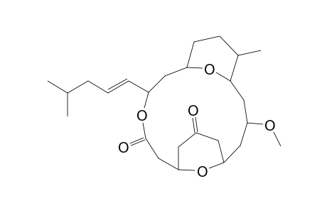3-Methoxy-18-methyl-13-[(E)-4'-methylpent-1'-enyl]-12,19,20-trioxatricylo[13.3.1.1(5,9)]icosane-7,11-dione