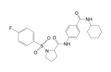 N-[4-(cyclohexylcarbamoyl)phenyl]-1-(4-fluorophenyl)sulfonyl-pyrrolidine-2-carboxamide