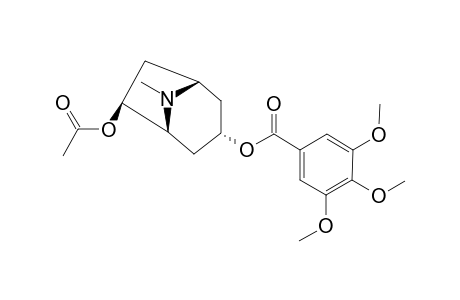 ERYTHROZEYLANINE-A;1R,3R,5S,6R-6-BETA-ACETOXY-3-ALPHA-(3',4',5'-TRIMETHOXYBENZOYLOXY)-TROPANE