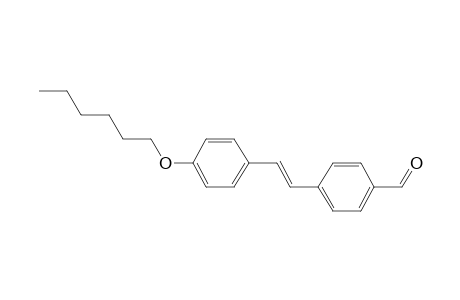 4-[(E)-2-(4-hexoxyphenyl)ethenyl]benzaldehyde