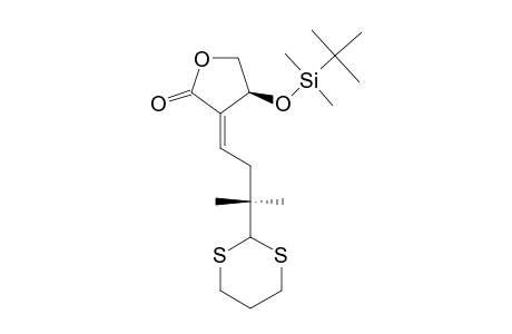 (4S)-E-4-TERT.-BUTYLDIMETHYLSILYLOXY-3-[3-([1,3]-DITHIAN-2-YL)-3-METHYLBUTYLIDENE]-4,5-DIHYDROFURAN-2-ONE