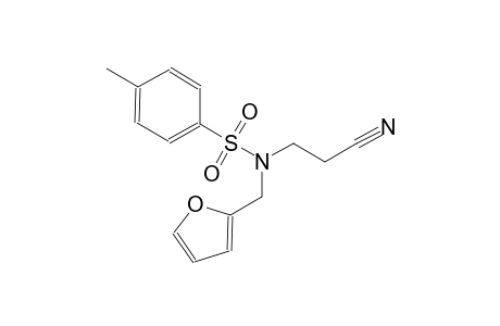 benzenesulfonamide, N-(2-cyanoethyl)-N-(2-furanylmethyl)-4-methyl-