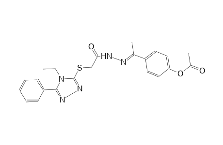 acetic acid, [(4-ethyl-5-phenyl-4H-1,2,4-triazol-3-yl)thio]-, 2-[(E)-1-[4-(acetyloxy)phenyl]ethylidene]hydrazide