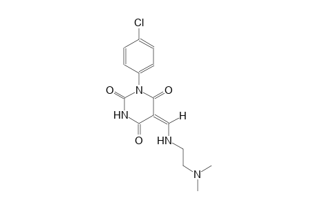 (5E)-1-(4-chlorophenyl)-5-({[2-(dimethylamino)ethyl]amino}methylene)-2,4,6(1H,3H,5H)-pyrimidinetrione
