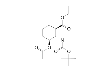 ETHYL-(ANTI)-(ANTI)-3-ACETOXY-2-TERT.-BUTOXYCARBONYLAMINO-CYCLOHEXANE-CARBOXYLATE