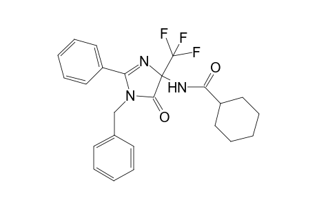 N-[1-benzyl-5-oxo-2-phenyl-4-(trifluoromethyl)-4,5-dihydro-1H-imidazol-4-yl]cyclohexanecarboxamide