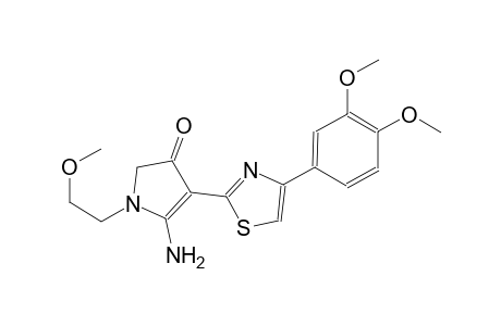 3H-pyrrol-3-one, 5-amino-4-[4-(3,4-dimethoxyphenyl)-2-thiazolyl]-1,2-dihydro-1-(2-methoxyethyl)-