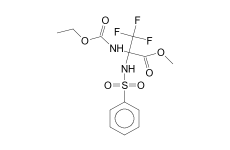Methyl 2-(benzenesulfonamido)-2-(ethoxycarbonylamino)-3,3,3-trifluoropropionate