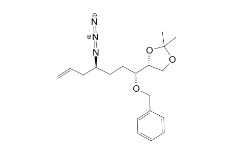 (4R)-4-[(1R,4S)-4-Azido-1-(benzyloxy)hept-6-enyl]-2,2-dimethyl-1,3-dioxolane