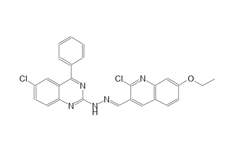 2-chloro-7-ethoxy-3-quinolinecarbaldehyde (6-chloro-4-phenyl-2-quinazolinyl)hydrazone