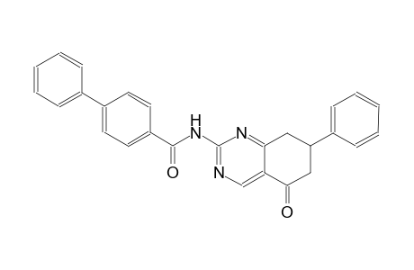 N-(5-oxo-7-phenyl-5,6,7,8-tetrahydro-2-quinazolinyl)[1,1'-biphenyl]-4-carboxamide