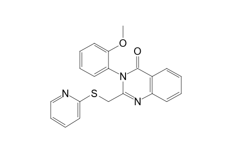 3-(2-Methoxy-phenyl)-2-(pyridin-2-ylsulfanylmethyl)-3H-quinazolin-4-one