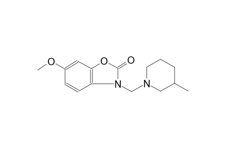 2(3H)-benzoxazolone, 6-methoxy-3-[(3-methyl-1-piperidinyl)methyl]-