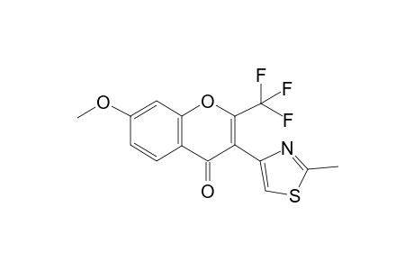 7-Methoxy-3-(2-methyl-1,3-thiazol-4-yl)-2-(trifluoromethyl)-4H-chromen-4-one