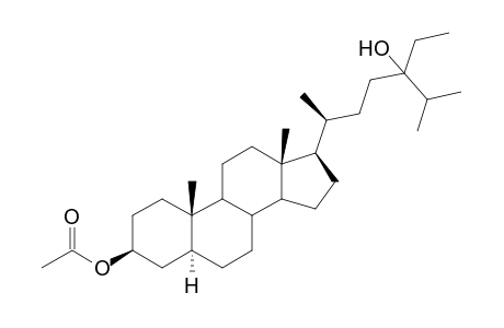 (20S)-24-Hydroxy-5.alpha.-stigmastan-3.beta.-yl acetate