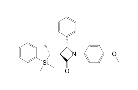 (3S,4R)-3-[(1R)-1-[dimethyl(phenyl)silyl]ethyl]-1-(4-methoxyphenyl)-4-phenyl-azetidin-2-one