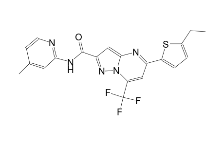 5-(5-ethyl-2-thienyl)-N-(4-methyl-2-pyridinyl)-7-(trifluoromethyl)pyrazolo[1,5-a]pyrimidine-2-carboxamide