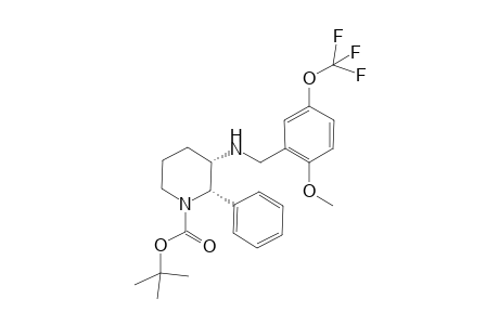 tert-Butyl (2S,3S)-3-{[2-Methoxy-5-(trifluoromethoxy)benzylamino}-2-phenyl-1-piperidinecarboxylate