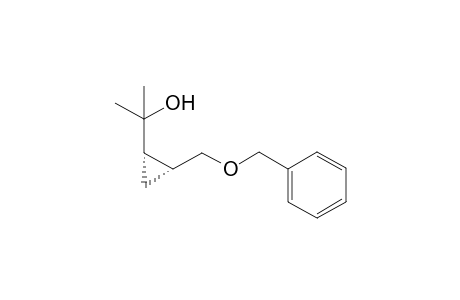 2-[(1S,2R)-2-(benzoxymethyl)cyclopropyl]propan-2-ol