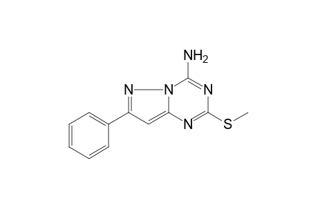 4-AMINO-2-(METHYLTHIO)-7-PHENYLPYRAZOLO[1,5-a]-s-TRIAZINE