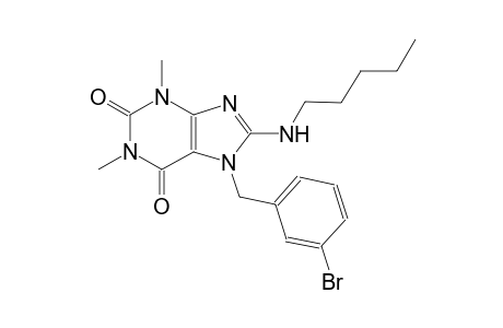 7-(3-bromobenzyl)-1,3-dimethyl-8-(pentylamino)-3,7-dihydro-1H-purine-2,6-dione