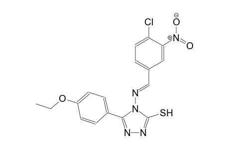 4-{[(E)-(4-chloro-3-nitrophenyl)methylidene]amino}-5-(4-ethoxyphenyl)-4H-1,2,4-triazole-3-thiol