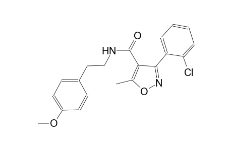 3-(2-chlorophenyl)-N-[2-(4-methoxyphenyl)ethyl]-5-methyl-4-isoxazolecarboxamide