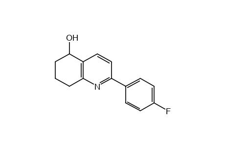 2-(p-fluorophenyl)-5,6,7,8-tetrahydro-5-quinolinol