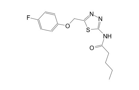 N-{5-[(4-fluorophenoxy)methyl]-1,3,4-thiadiazol-2-yl}pentanamide
