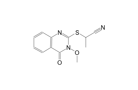 2-[(3-methoxy-4-oxo-3,4-dihydro-2-quinazolinyl)sulfanyl]propanenitrile
