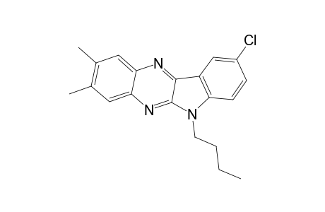 6-Butyl-9-chloro-2,3-dimethyl-6H-indolo-[2,3-b] quinoxaline