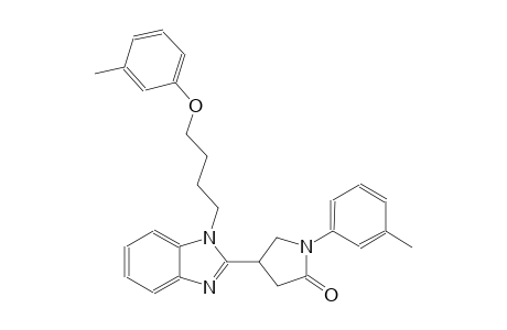 4-{1-[4-(3-methylphenoxy)butyl]-1H-benzimidazol-2-yl}-1-(3-methylphenyl)-2-pyrrolidinone