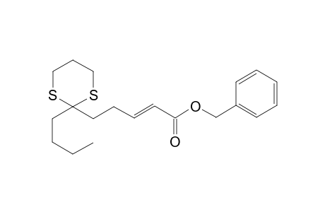 Benzyl (E)-5-(2-butyl-1,3-dithian-2-yl)-pent-2-enoate