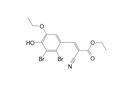 ethyl (2E)-2-cyano-3-(2,3-dibromo-5-ethoxy-4-hydroxyphenyl)-2-propenoate