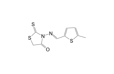 3-{[(E)-(5-methyl-2-thienyl)methylidene]amino}-2-thioxo-1,3-thiazolidin-4-one