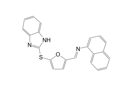 1-naphthalenamine, N-[(E)-[5-(1H-benzimidazol-2-ylthio)-2-furanyl]methylidene]-
