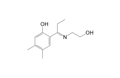 6-[N-(2-hydroxyethyl)propionimidoyl]-3,4-xylenol